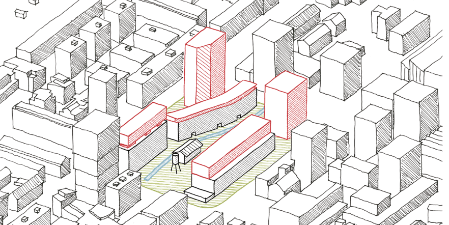 ahornpark skizze studienauftrag diener diener architekten red